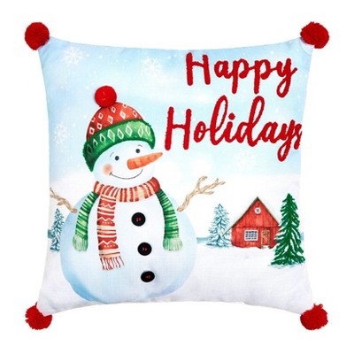 The Lakeside Collection Let It Snow Embroidered Accent Pillows