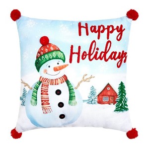 The Lakeside Collection Let It Snow Embroidered Accent Pillows - 1 of 4