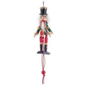 Kurt S. Adler 5.0 Inch Nutcracker Pull Puppet Ornament Soldier Drum Sword Tree Ornaments - 1 of 3