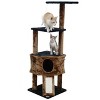 Go Pet Club Kitten Cat Tree with Scratching Board - Black - 46" - 2 of 3