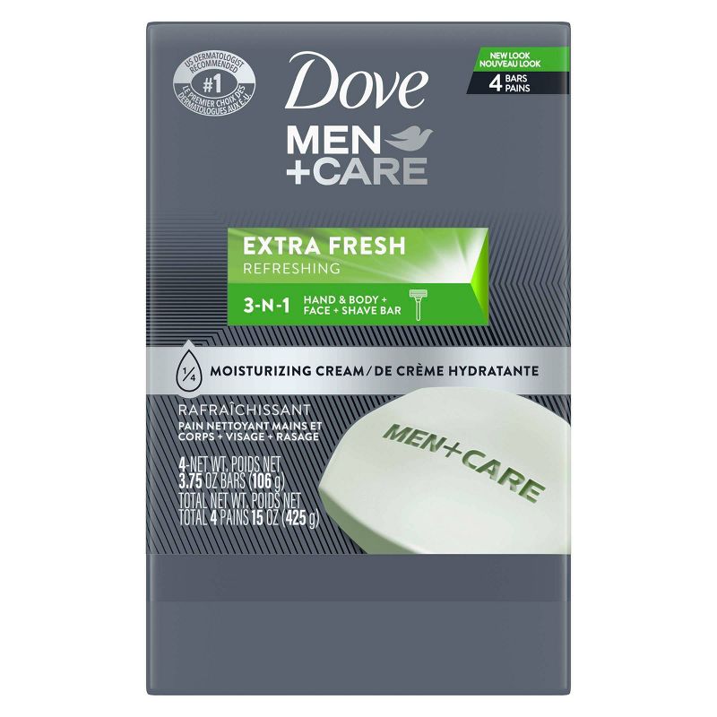 Dove Men+Care Extra Fresh Body and Face Bar Soap, 4 of 20