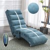CAVINAS Comfy Massage Chair, Linen Fabric Recliner Accent Chair with Side Pocket, Ergonomic Chaise Lounge for Living Room, Bedroom - 2 of 4
