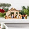 Transpac Resin 6 in. Christmas Kids Nativity with Creche Set of 12 - 3 of 4