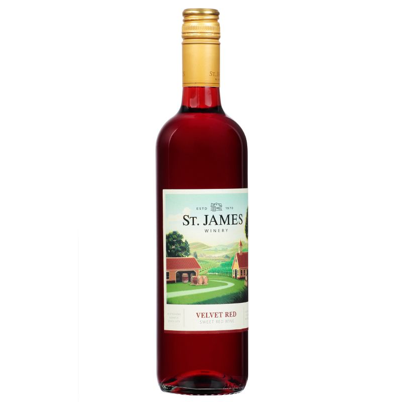St. James Velvet Red Blend Wine - 750ml Bottle, 4 of 9