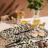 Hachikiko Animal Leopard Print Party Supplies Pack,Jungle Safari Cheetah Print Birthday Party Decorations Zoo Disposable Tableware,Animal Paper Plates - 3 of 4