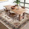 Washable Ultra-Thin Area Rug,Traditional Floral Border Medallion Area Rug,Stain Resistant Non-Shedding Indoor Print Carpet - 4 of 4