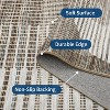 Acekool Modern Geometric Area Rug, Washable Non Slip Low Pile Ultra Thin Stain Resistant Carpet for Living Room Bedroom Dining - 3 of 4