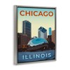 Stupell Industries Chicago Bean Landmark Black Framed Floater Canvas Wall Art - 3 of 4