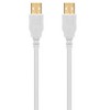 Monoprice USB 2.0 Cable - 10 Feet - White | USB Type-A Male to USB Type-A Male, 28/24AWG, Gold Plated, 480 Mbps - image 3 of 4