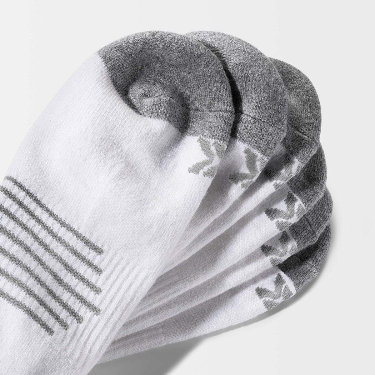 Men's Striped Arch No Show Socks 6pk - All in Motion™ - thumbnail 7