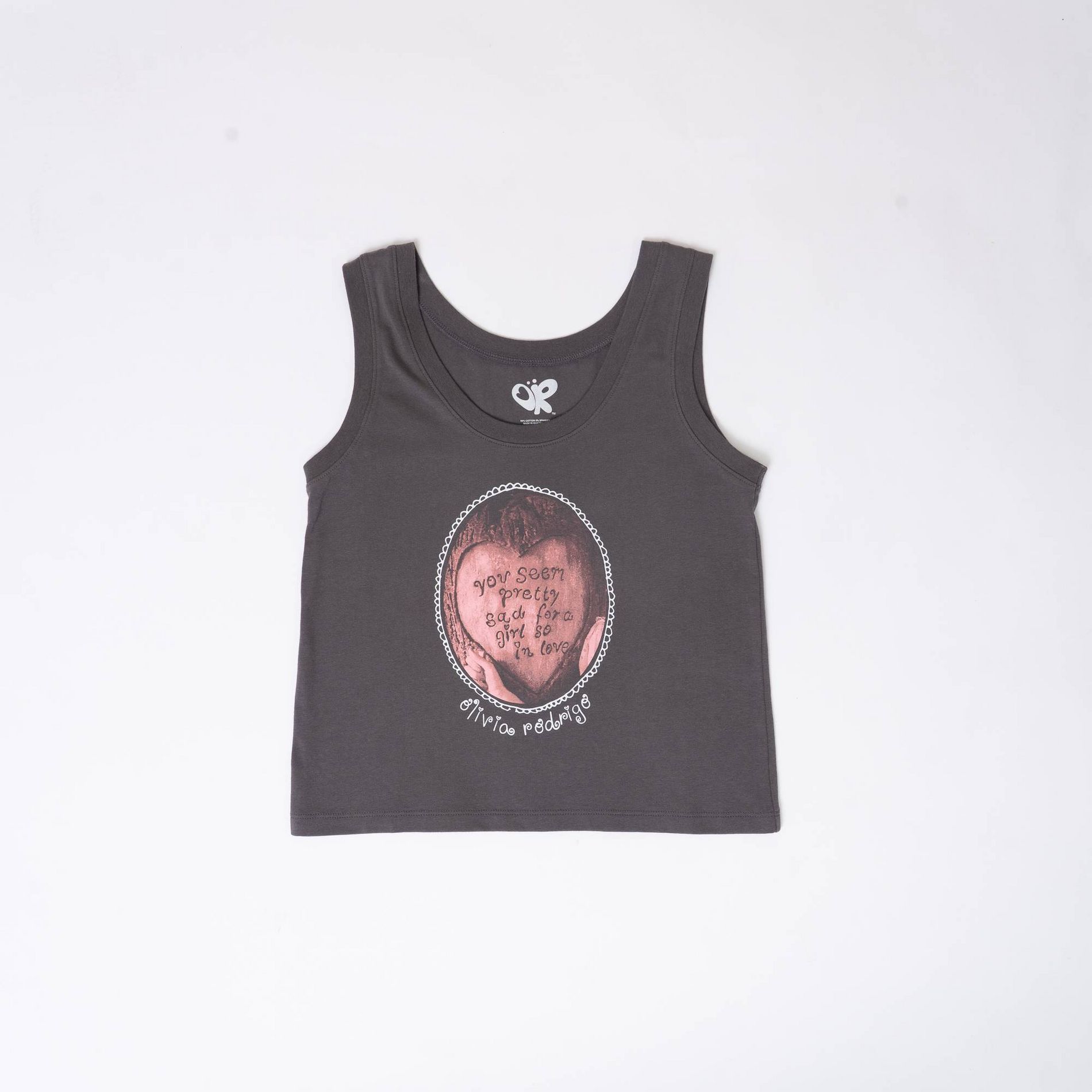 Women's Olivia Rodrigo Graphic Tank Top - Charcoal