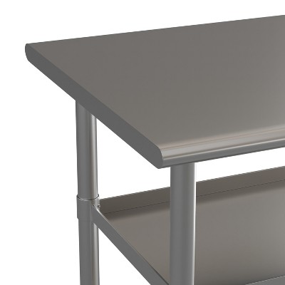 Stainless Steel 48" Work Table with Adjustable Undershelves