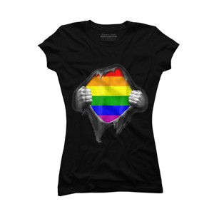 Adult Design By Humans Pride Shirt Rip Open Shirt By Luckyst T-Shirt - 1 of 2