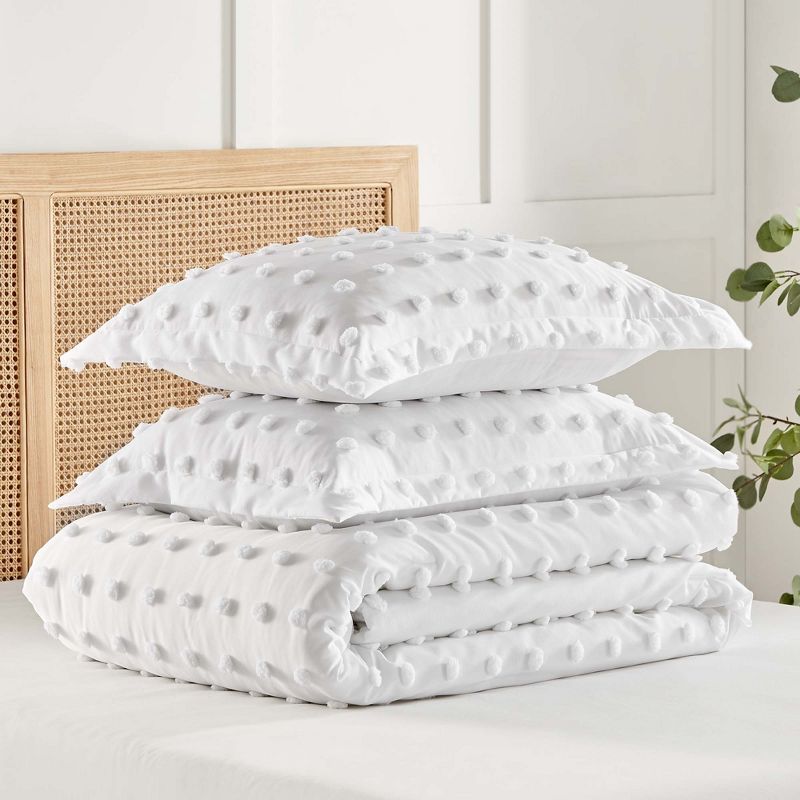 White Pom Pom Comforter Set - Levtex Home, 4 of 6