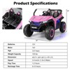 Infans 12V 2-Seater Kids Ride On UTV RC Electric Vehicle Suspension w/ Lights & Music - 2 of 4