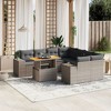 vidaXL Garden Sofa Set Grey - 2 of 4