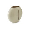 Signature Design by Ashley Sheabourne 9.38" Glass Vase, Cream with Copper Accent - 4 of 4