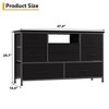 8-Drawer Storage Cabinet TV Cabinet for 55-Inch TV Entertainment Center - 3 of 4