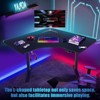 Costway Dual-motor L Shaped Standing Desk Ergonomic Sit Stand Computer Workstation Touch Control Panel Electric Height-adjustable Desk Home Office - 3 of 4