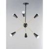 Maxim Lighting Lovell 6 - Light Pendant in  Black/Satin Brass - 2 of 4