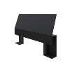 Full Avenue Lateral Storage Headboard Black - Nexera: Modern Floating Design, Wood Composite, No Box Spring Needed - 2 of 4
