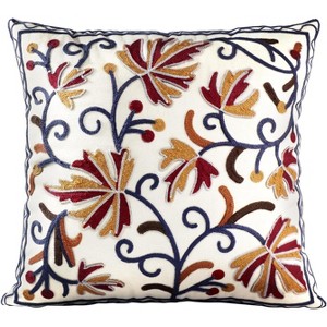 LISM Cotton Canvas Boho Embroidered Pillowcases - 1 of 4