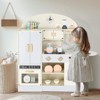 Karl Home Wooden Play Kitchen With Toy Double-Door Refrigerator and Cooking Set Accessories - 4 of 4