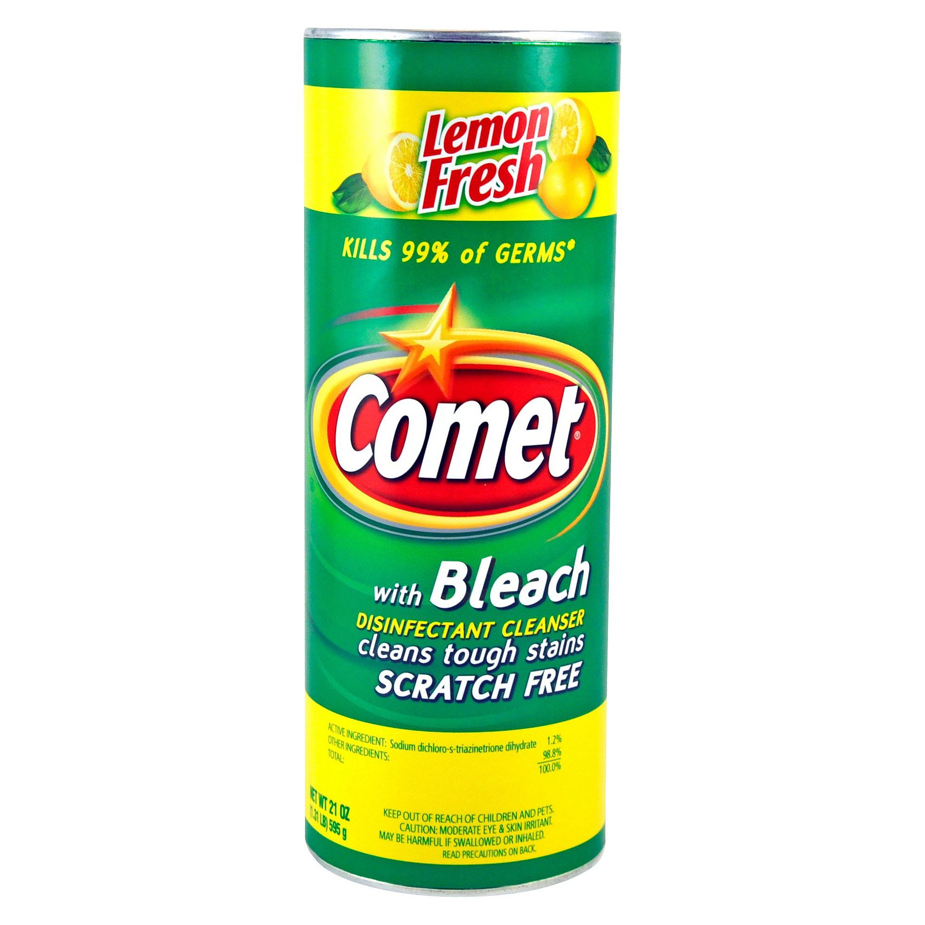 Comet Lemon Fresh Disinfectant Cleanser with Bleach - 21oz