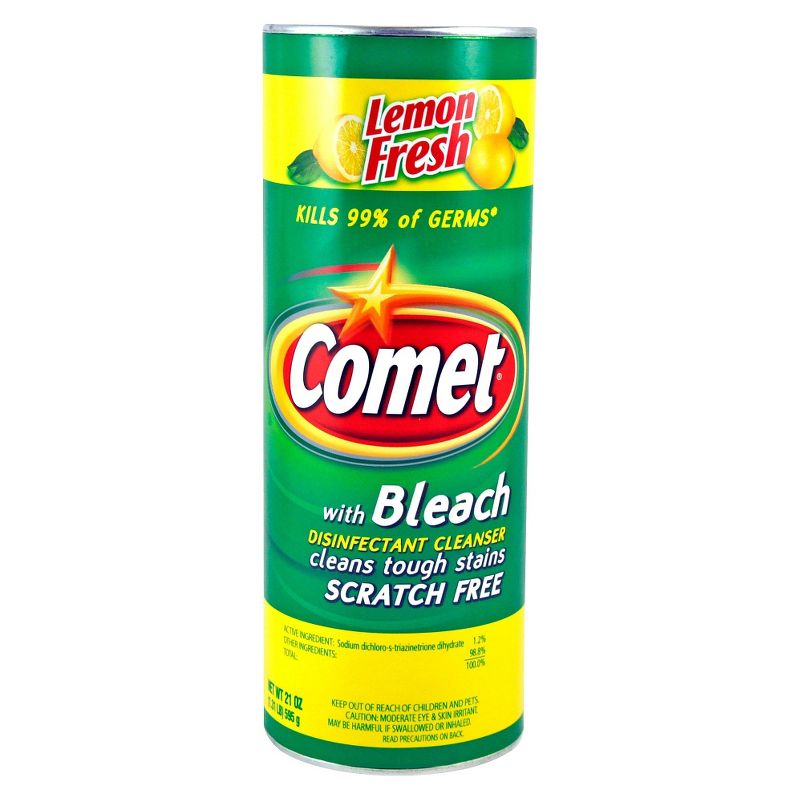 Comet Lemon Fresh Disinfectant Cleanser with Bleach - 21oz, 1 of 3