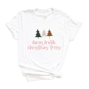 Simply Sage Market Women's Boho Farm Fresh Christmas Trees Short Sleeve Graphic Tee - 1 of 3