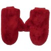 Adult Faux Fur Mittens Red - Bullseye's Playground™ - 3 of 3