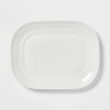 10" Stoneware Westfield Serving Platter White - Threshold™ - image 3 of 3