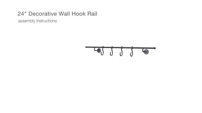 Modern Trim Metal S-Hook Wall Rack - Hearth & Hand™ with Magnolia, 5 of 6, play video