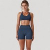 Anna-Kaci Active Women's High Waist Seamless Biker Shorts with Wide Waistband and Stretch Fit for Active Comfort - 2 of 4