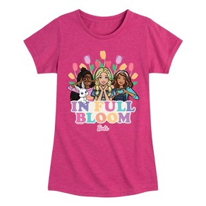 Girls' - Barbie - Easter Fitted Short Sleeve Graphic T-Shirt - 1 of 4