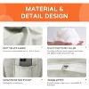 Back Support Pillow for Couch, Removable Velvet Cover - 3 of 4