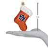 Old World Christmas Blown Glass Ornament for Christmas Tree, Auburn Stocking - 3 of 3