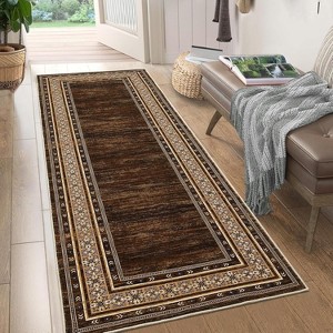 Acekool 5x7 Washable Rug – Modern Non-Slip Carpet for Living Room & Bedroom, Ultra-Thin Indoor Floor Mat - 1 of 4