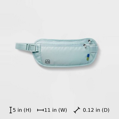 Open Story RFID Blocking Waist Pouch Puritan Gray - Open Story™: Water-Resistant Belt Bag — фото 5
