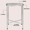 JONATHAN Y Sterling 26.25" Industrial Classic Metal Foldable Rectangular End Table & Side Table with Removable Tray Top - 2 of 4