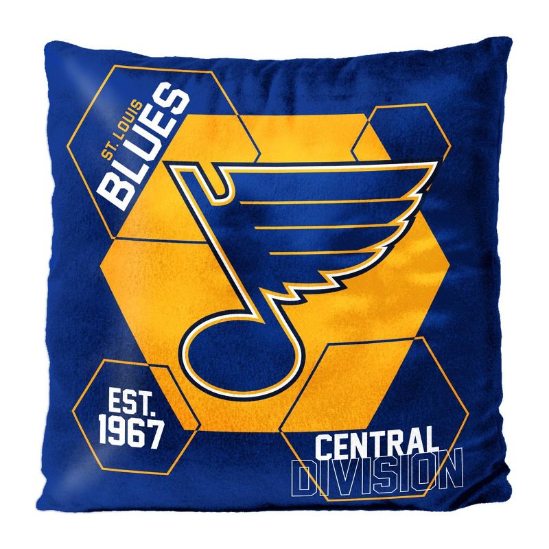 NHL St. Louis Blues Connector Velvet Reverse Pillow, 1 of 4