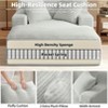 Aukfa Corduroy Sleeper Sofa Bed & Cloud Lounge Chair, No Assembly, Deep Seat, Armrests, 2 Pillows | Boneless Upholstered Chaise for Indoor Comfort - 3 of 4