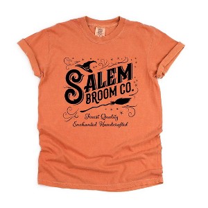 Simply Sage Market Women's Salem Broom Co Short Sleeve Garment Dyed Tee - 1 of 4