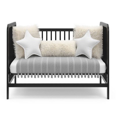 Storkcraft Pasadena Black Pine Wood 3-in-1 Convertible Crib