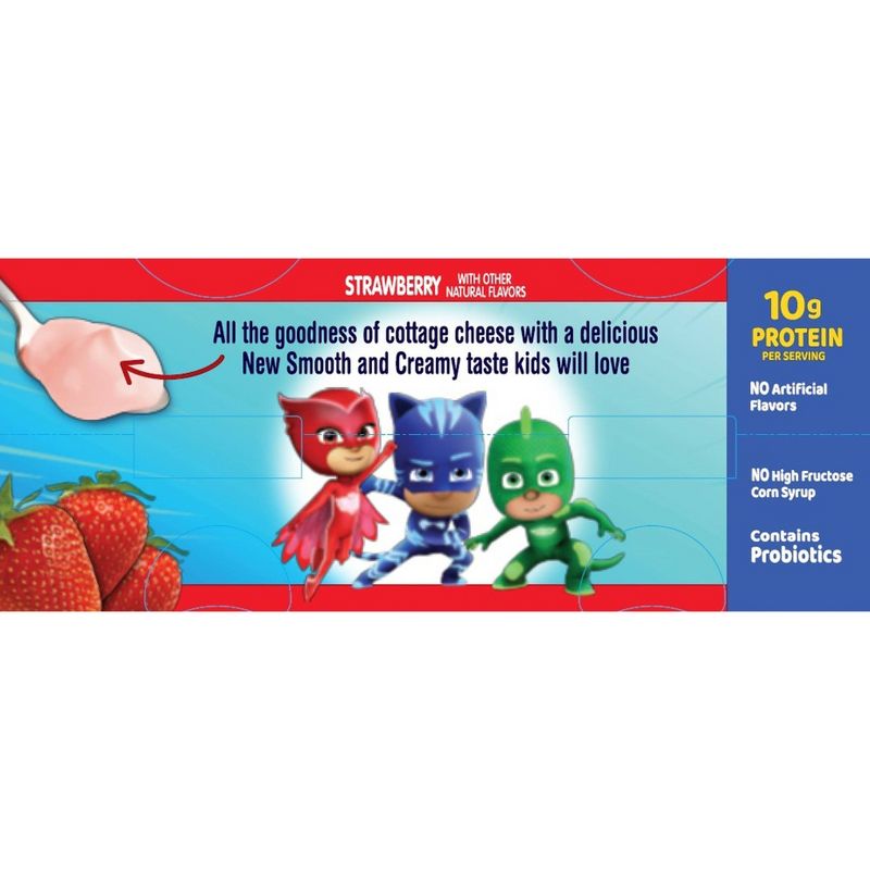 Kemps Strawberry Cottage Cheese PJ Masks - 1lb/4ct, 3 of 4