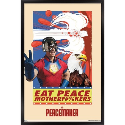 Trends International DC Comics TV Peacemaker - Eat Peace Framed Wall Poster Prints