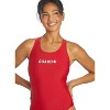 Sporti Guard Solid Wide Strap One Piece Swimsuit - 3 of 4