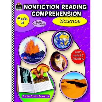 Teacher Created Resources Non-Fiction Reading Comprehension: Science Activity Book, Grade 4, 144 Pages