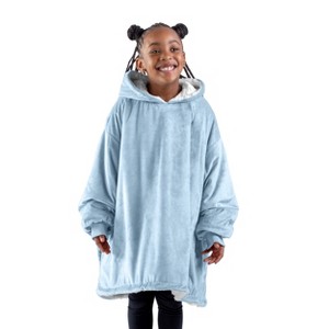The Bare Homey - Kids Wearable Blanket - Fleece Side Pockets - 1 of 4
