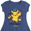 Girls' - Pokémon - I'm So Sweet Fit & Flair Cap Sleeve Dress - 2 of 3